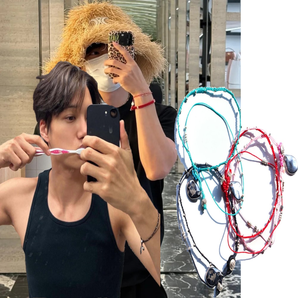 BTS V テテ / EXO カイ 着用/CAREN SiLVER DOLPHiN BRACELET #121/ユニセックス/ハンドメイド商品