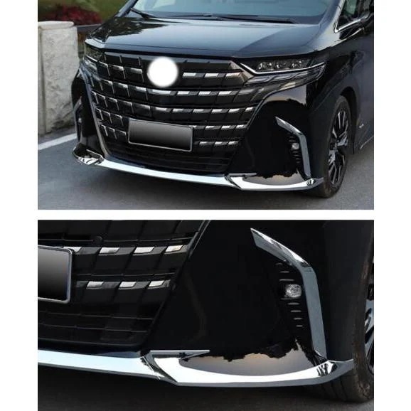 新作新型アルファード40系 フロント バンパーガーニッシュ ALPHARD 40系 アクセサリー カスタムパーツ フロント バンパーリップトリム 傷防止
