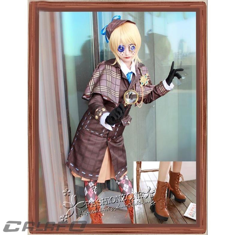 IdentityV 第五人格 風 庭師 エマ・ウッズ 真相少女 探偵 コスプレ衣装 ウィッグ 靴cosplay 仮装 ハロウィン コスチューム パーティーグッズ
