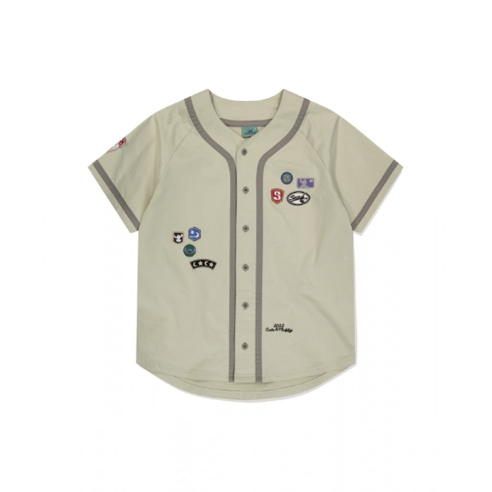 SUNLOVE ベースボールシャツ ビーグベージュ [STITCH]