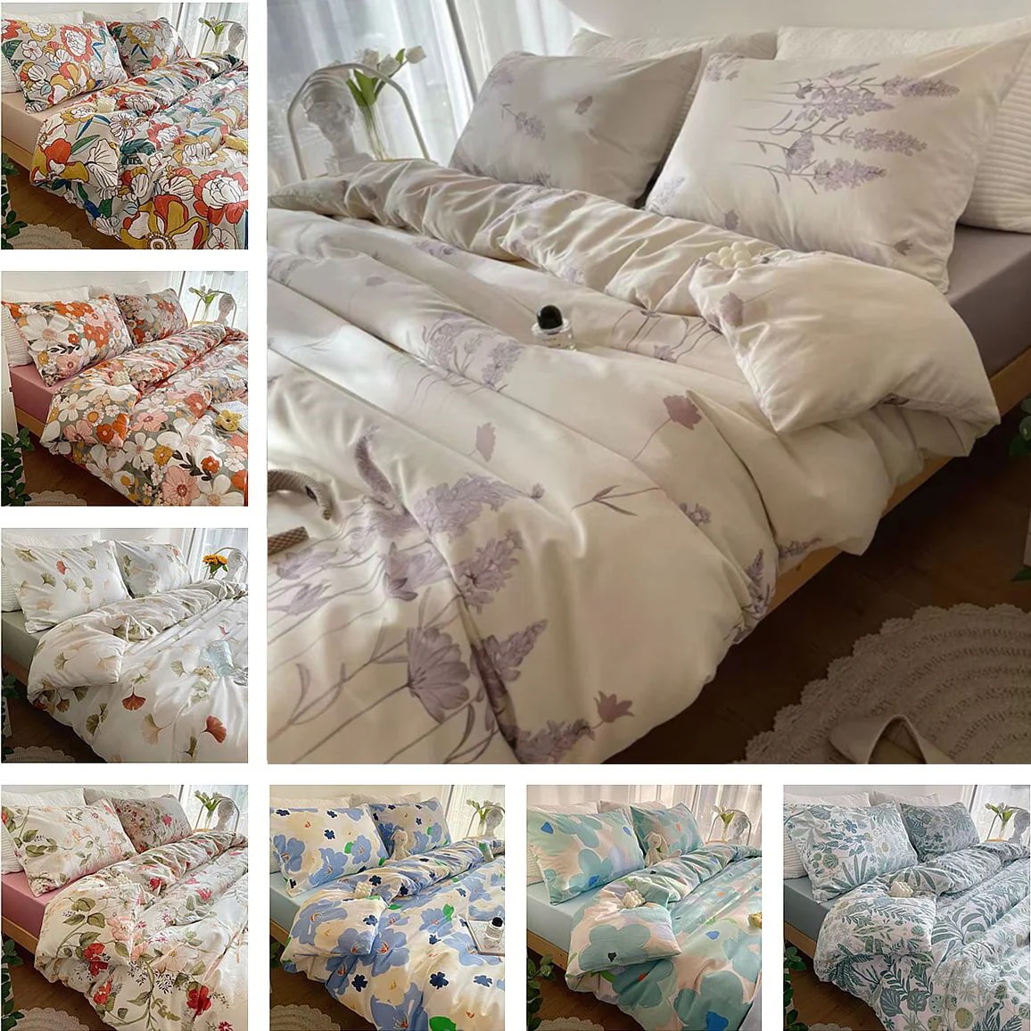 100%綿 韓国ファッション 布団カバー 掛け布団カバー 布団カバーセット 敷布団カバー 寝具カバーセット しまむら-布団カバー 和式 シングル 防臭 洗える 防ダニ 5,565円