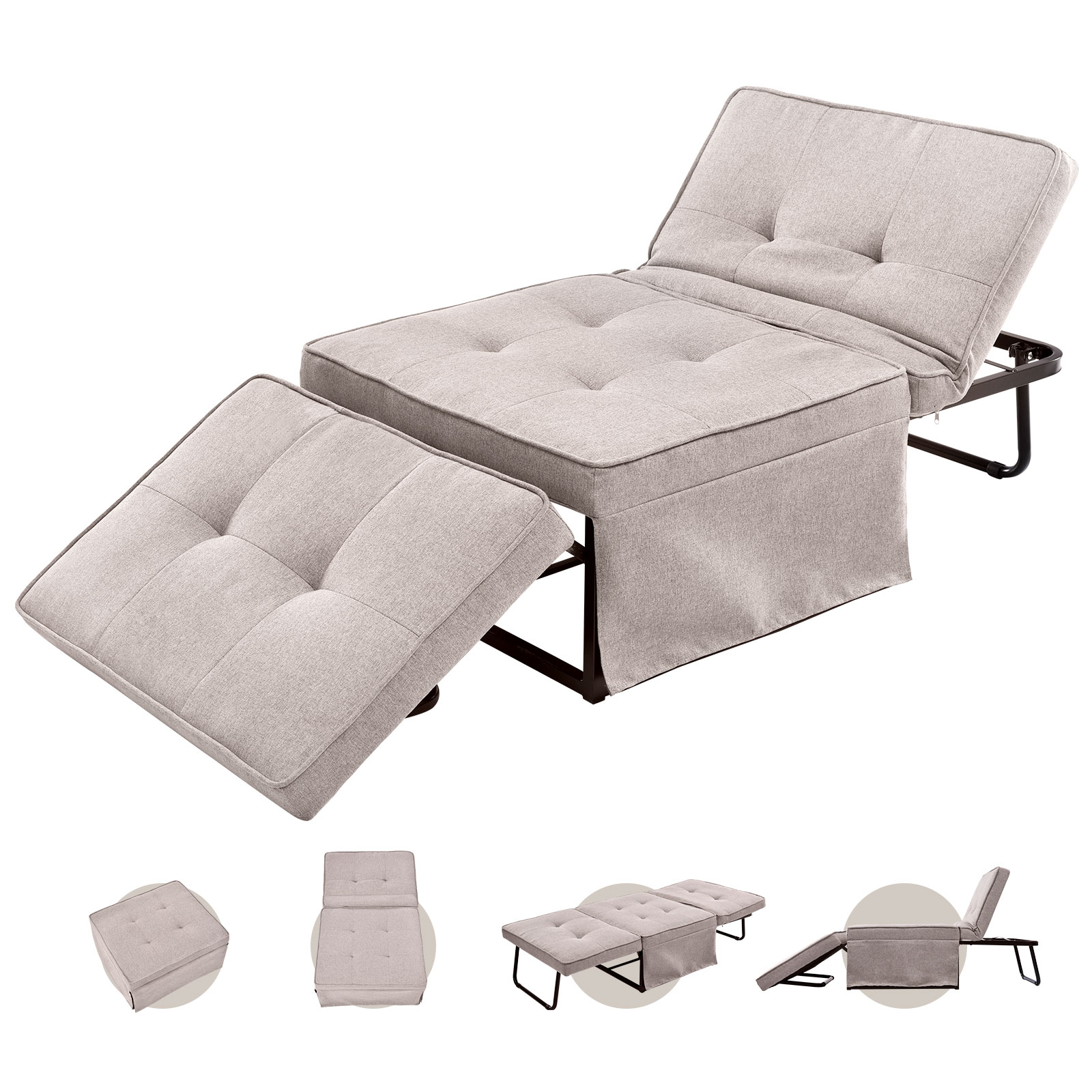 F31人掛け ソファ 折りたたみソファ リクライニングソファ 3WAY コンパクト オードマン