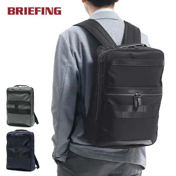 日本正規品 リュック メンズ バックパック 通勤 ビジネス 旅行 本革 ナイロン 防水 日本製 14.3L B4 PC収納 13inch FUSION SQ PACK HD BRM191P07