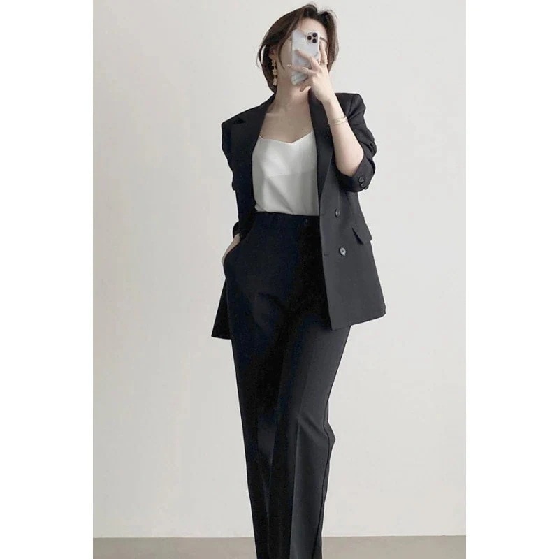 オールインワンセットアップセットアップ女性西洋ののスーツのレディース ュアルスーツジャケット 2025春と秋 ルーズスーツピンクカジ 女性韓国 スーツジャケット スーツ 気質のトップスの の小さな