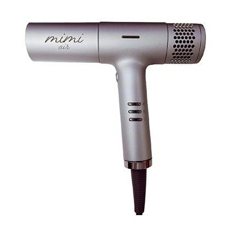 mimi-air ミミエアー ドライヤー シルバー metal ヘアドライヤー コンパクト 軽量 マイナスイオン 可愛い silver 数量限定