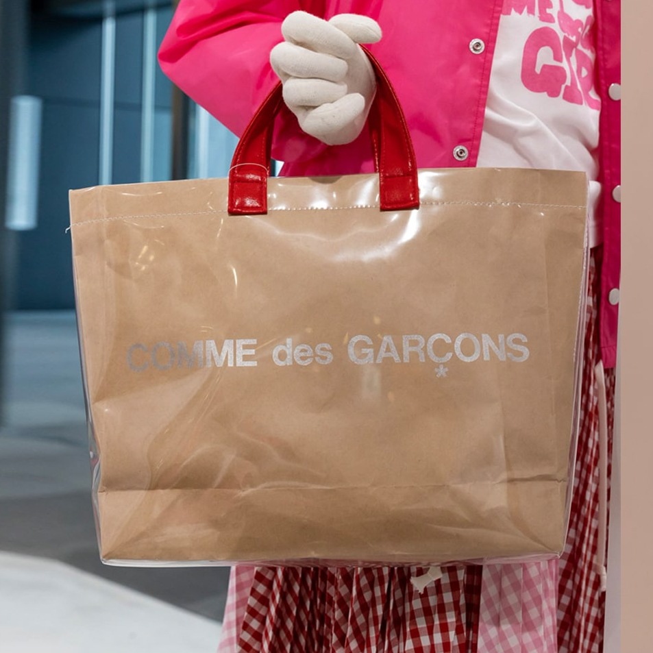 国内発送 / 正規店買付 【COMME des GARCONS】GIRL 限定 ロゴ PVC トートバッグ