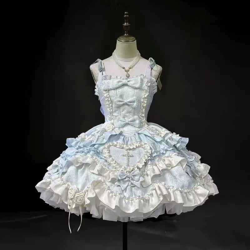 芙蝶心芙蝶結び正規品コスプレjsk日常lolitaプリンセス首掛けワンピース韓国fashion 4,909円