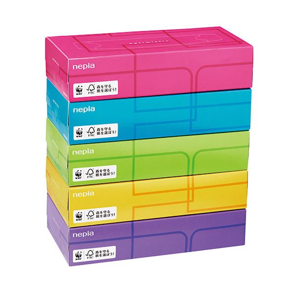 王子ネピア ネピア ティシュペーパーOptimistic 200組/箱 1セット（60箱：5箱12パック）