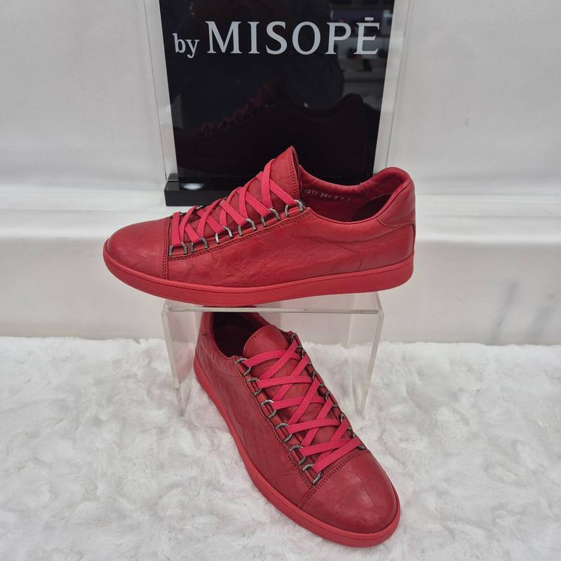 By 男性 ワイドフィット スニーカー 121HT830SS012 RED 2 JJ