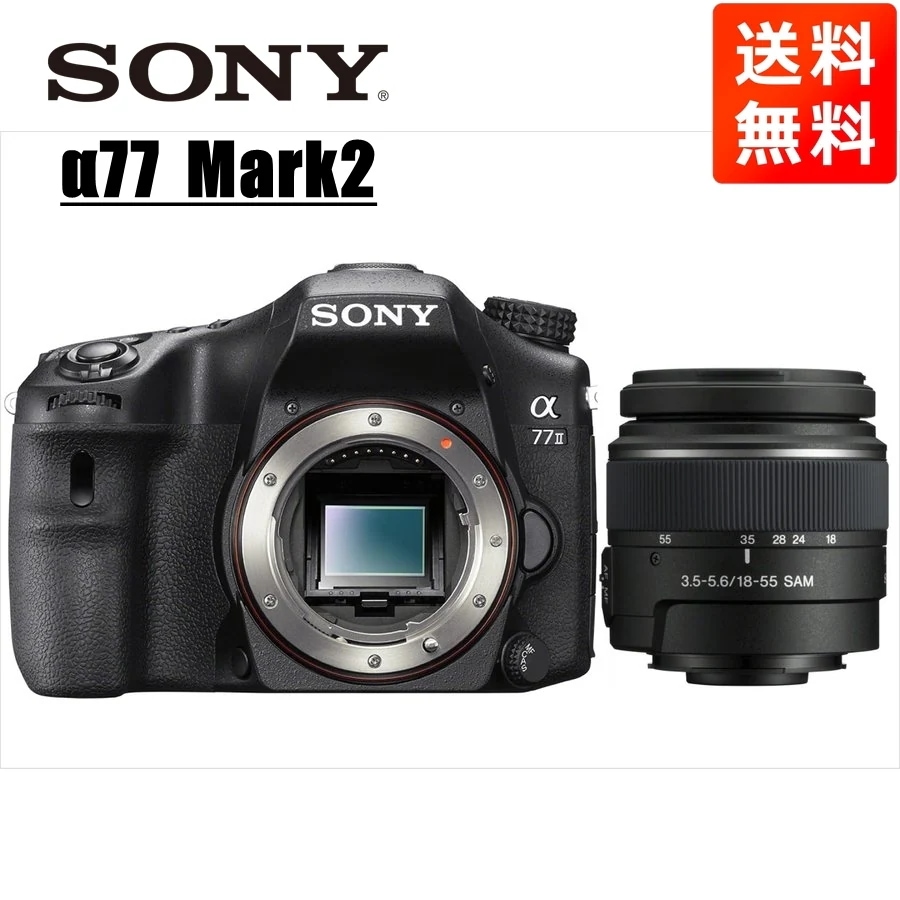 α77 Mark2 DT 18-55mm 標準 レンズセット デジタル一眼レフ カメラ 中古
