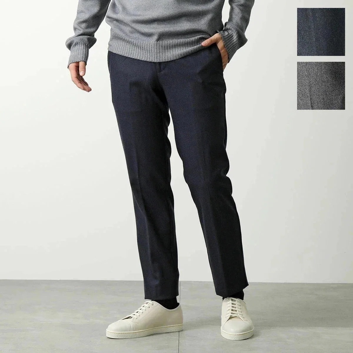 GERMANO ジェルマーノ スラックスパンツ CITY 3NEG 7633 メンズ センタープレス ウールブレンド カラー3色 【ts】