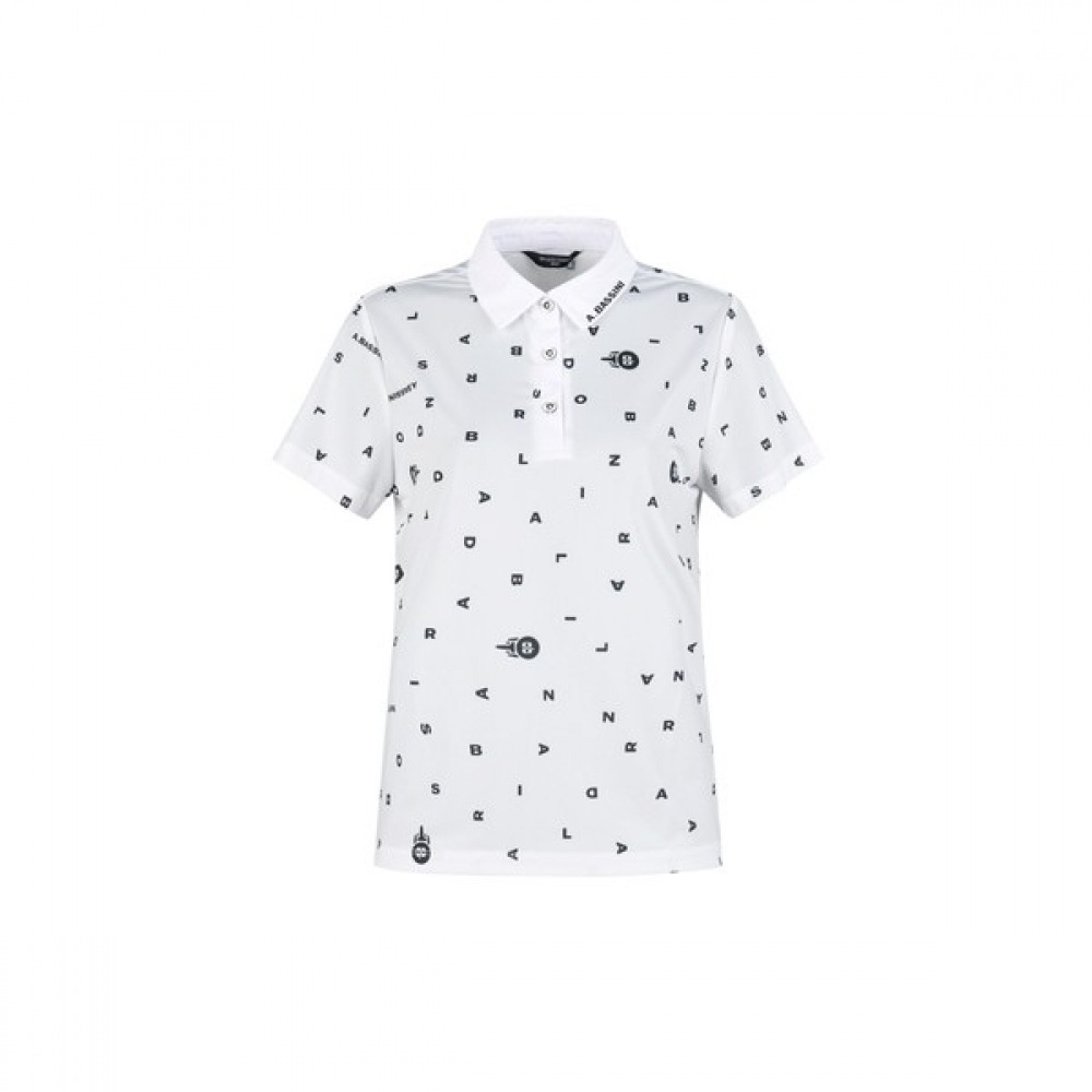 [ラックスゴルフ] アナルドバシーニ女性用イニシャルパターンカラー半袖TシャツABWTS51301