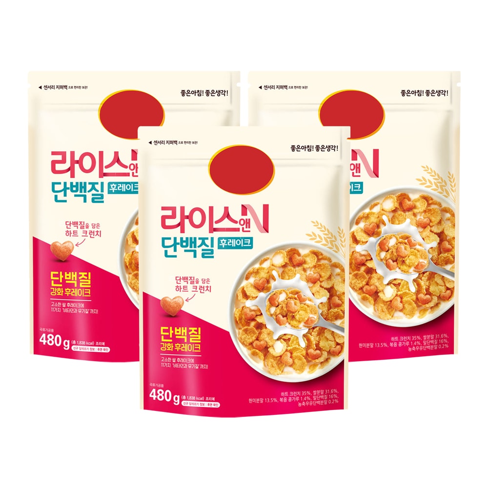 [ポスト] ライスアンドタンパク質 480g ×3個