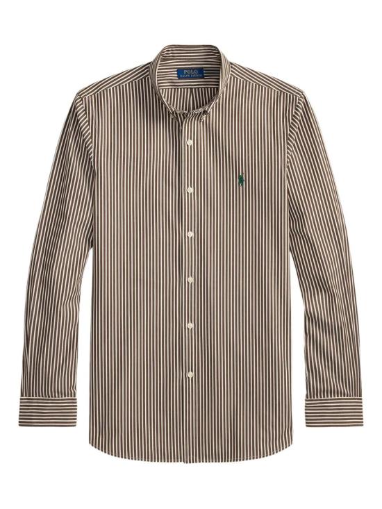 POLO RALPH LAUREN Men Long Tops 710 929 344 026 COPPER BROWN WHITE