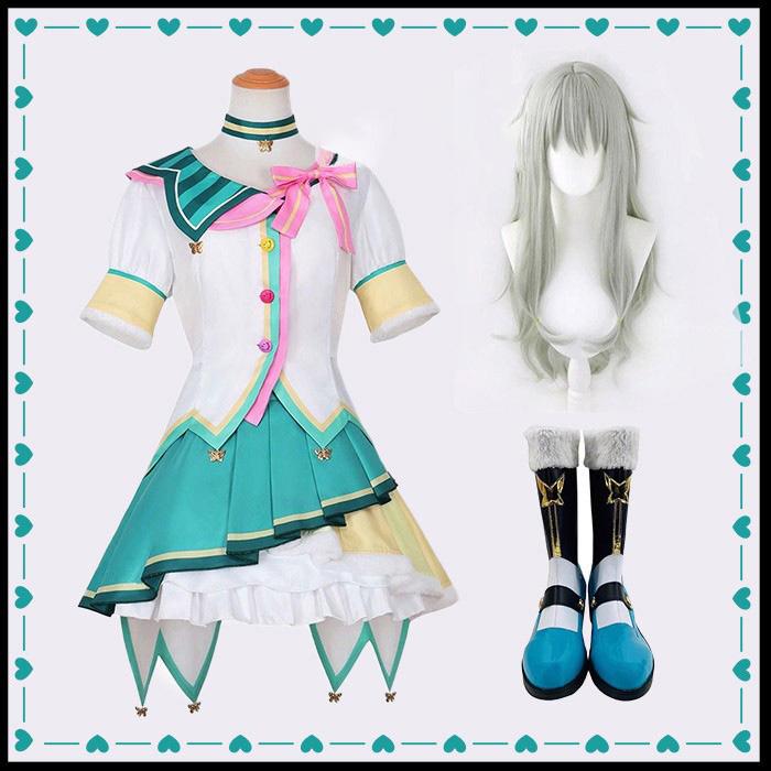 新品/第1弾キャンペーンプロジェクトセカイ カラフルステージ! プロセカ 三周年 ワンダーランズ×ショウタイム 草薙 寧々 くさなぎ ねね コスプレ衣装 ウィッグ ブーツ 追加可能
