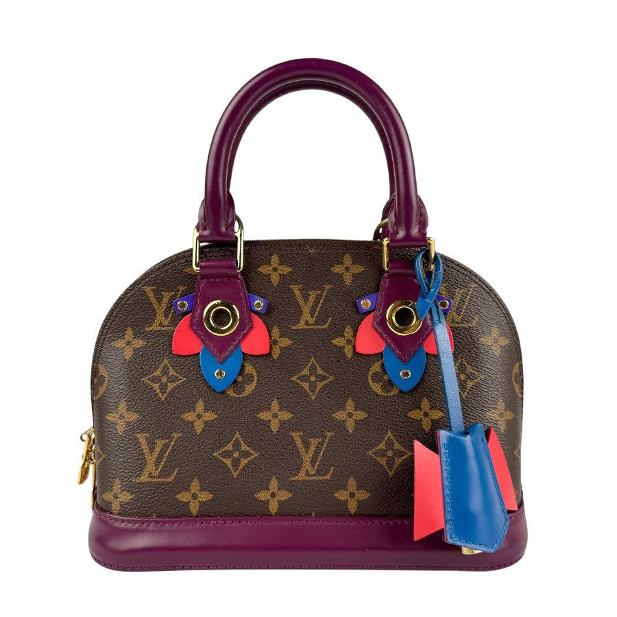 ルイ ヴィトン LOUIS VUITTON ハンドバッグ ショルダーバッグ トーテムフラミンゴ アルマBB モノグラムキャンバス パープル×ブラウン レディース M41659 z5702