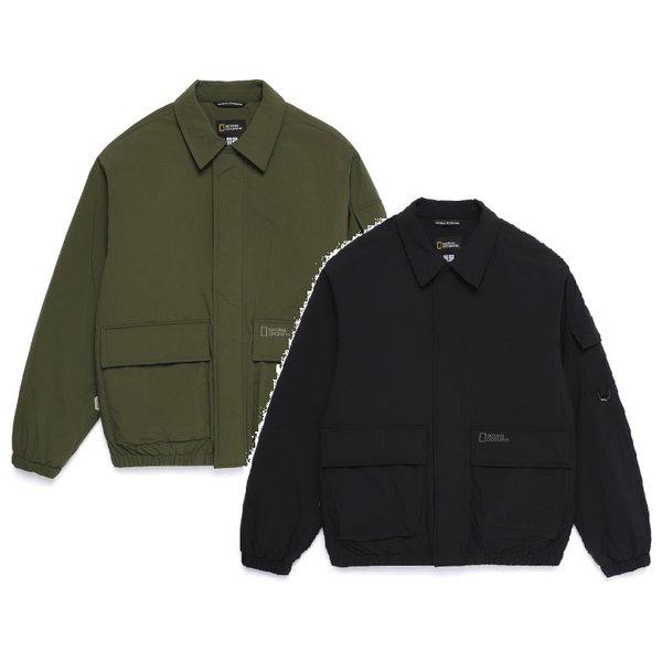 N254UPD110 NRN パディングブルゾンジャンパー