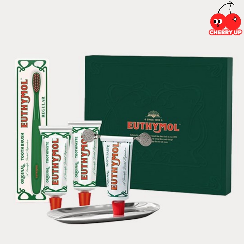 ロイヤルヘリテージロイヤルセット（歯磨き粉 106g × 3個歯ブラシスクイーザートレイ入り）