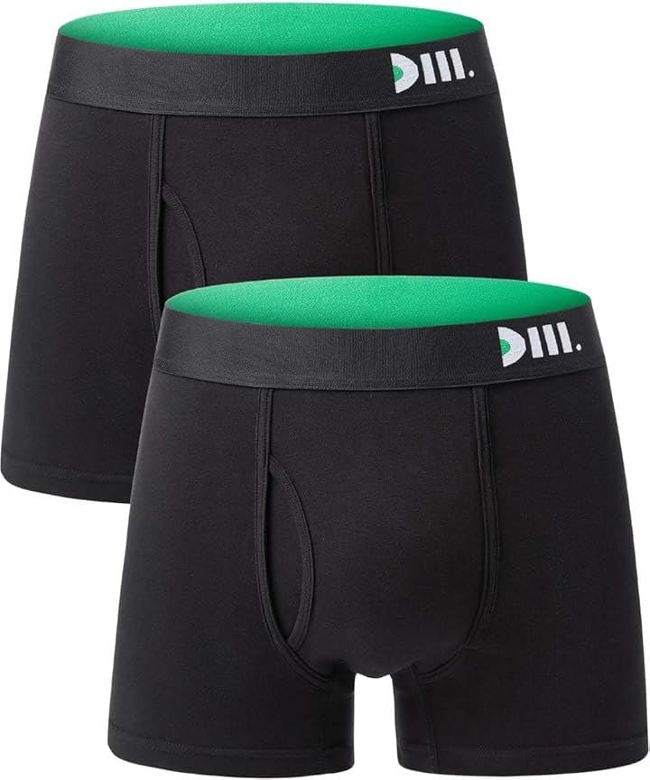 尿漏れパンツ メンズ ボクサー 消臭抗菌 2枚 ブラック2枚( ブラック, L)