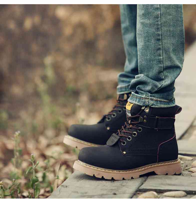 ブーツ メンズ フロント 防寒 滑らない 秋 冬 シューズ 黒 軽い 靴 夏 セット 革 幅広 レザー 春 ブーツファスナー 防水 ルーム スエード 完全 ブランド ワーク 暖かい 洗える サイドジッ