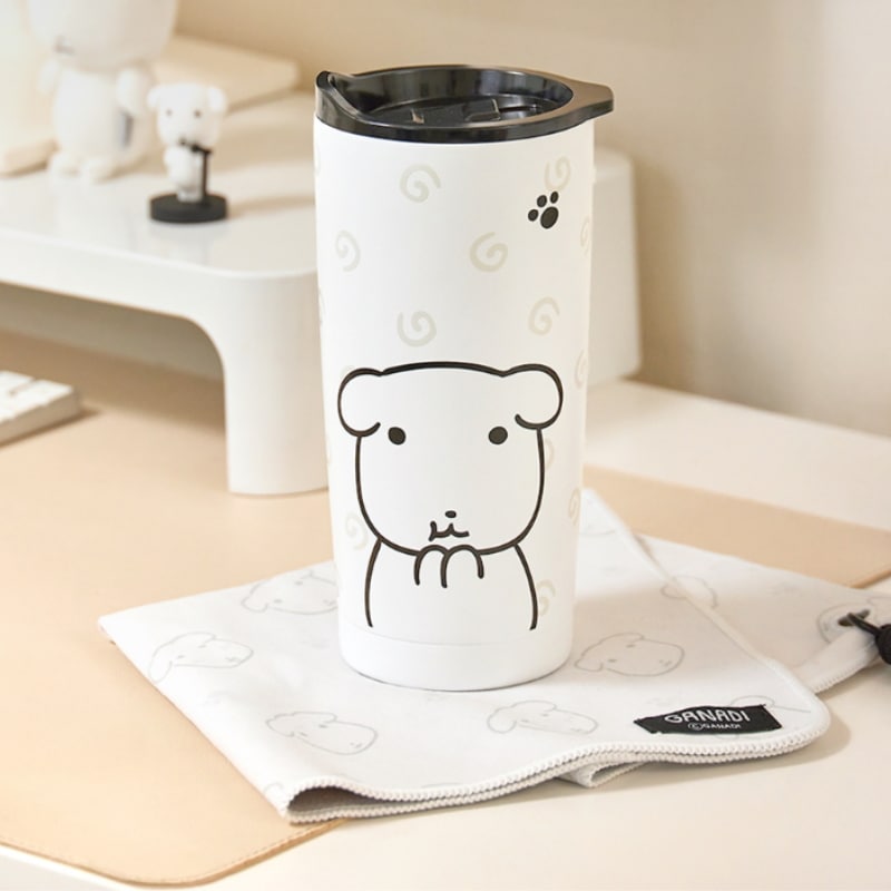 ガナディ タンブラー 600ml ポーチ付き セット キャラクターグッズ/プレゼント