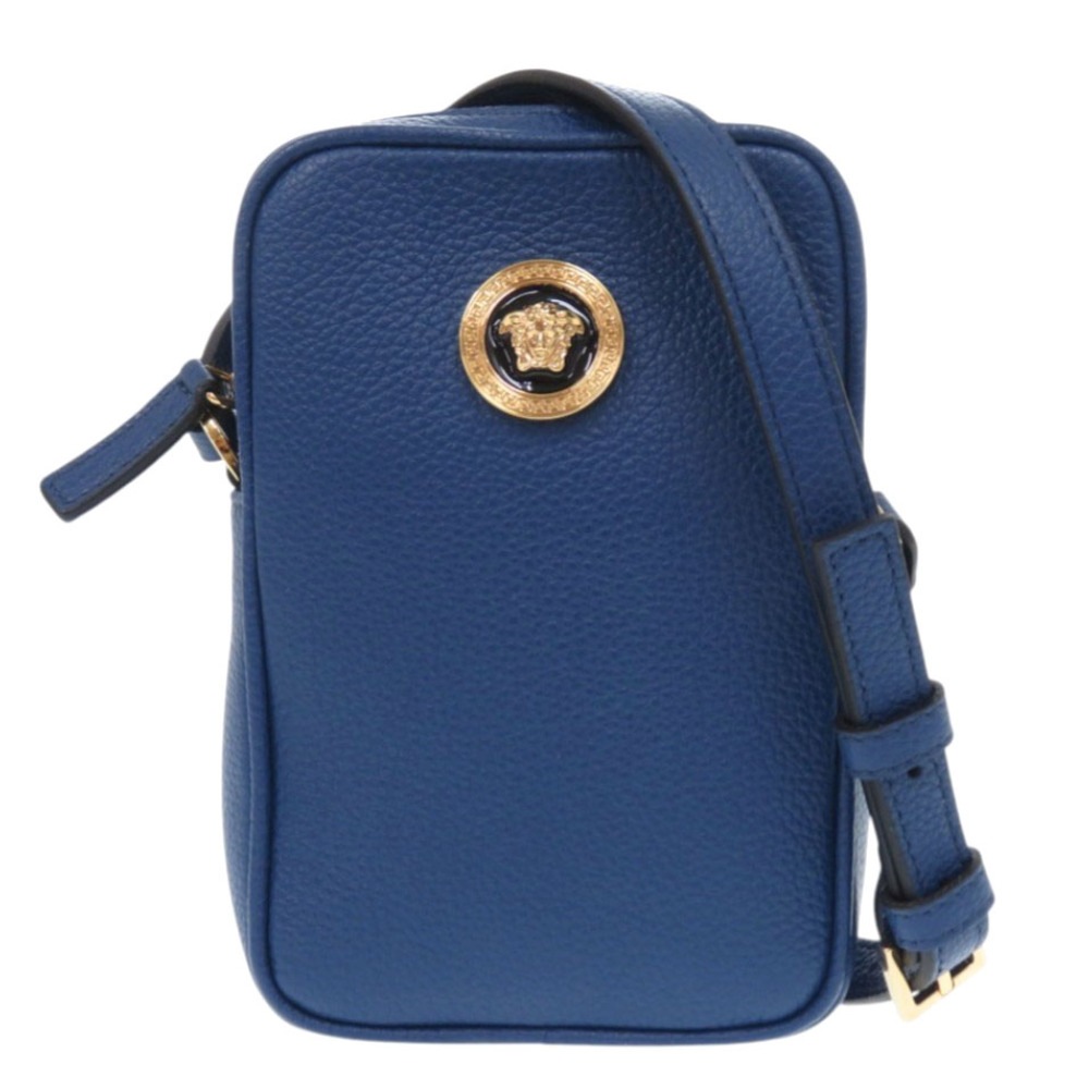 未使用品 メドゥーサ ミニショルダーバッグ 1008863 ショルダーバッグ レザー ブルー 0647【中古】 レディース 28,105円