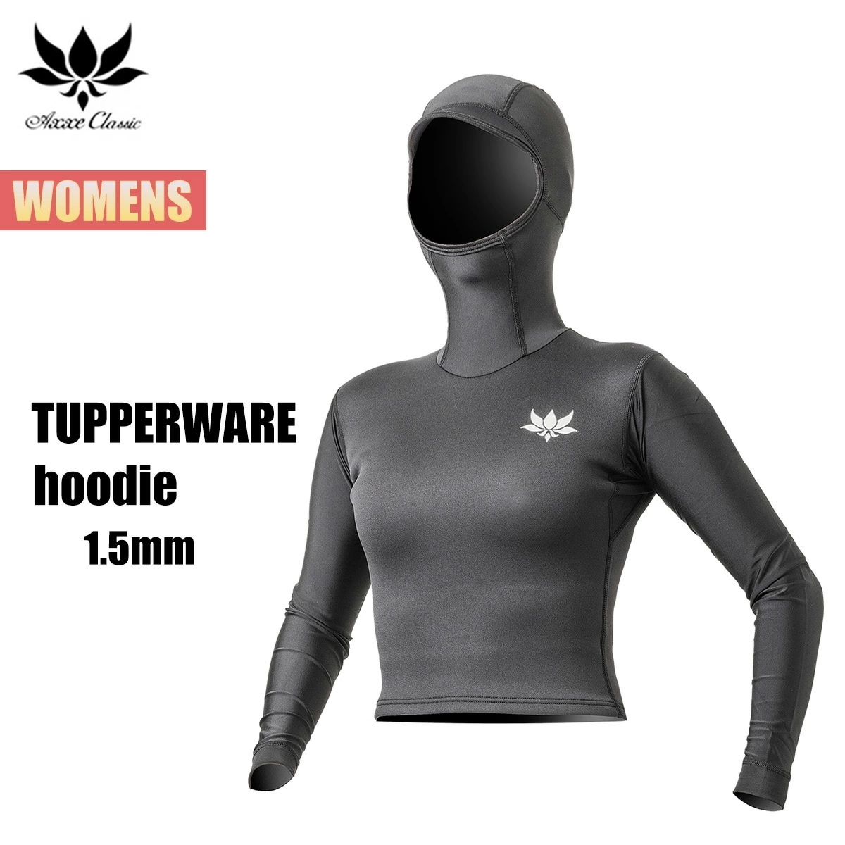 アックス クラシック 1.5mm フード付きタッパー レディース ショート丈 AXXE CLASSIC ウェットスーツ ロングスリーブ タッパー サーフィン サマーアイテム 日本製 国産 正規品