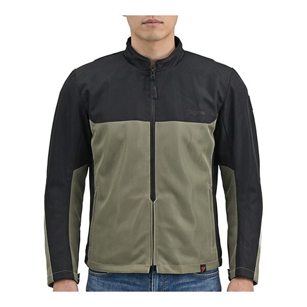 DJ032ACメッシュライダース KH/2XL 64829 カーキ バイク ジャケット (夏 メッシュ 高通気 軽量 CE規格 ソフトプロテクター付属 ドライ生地)