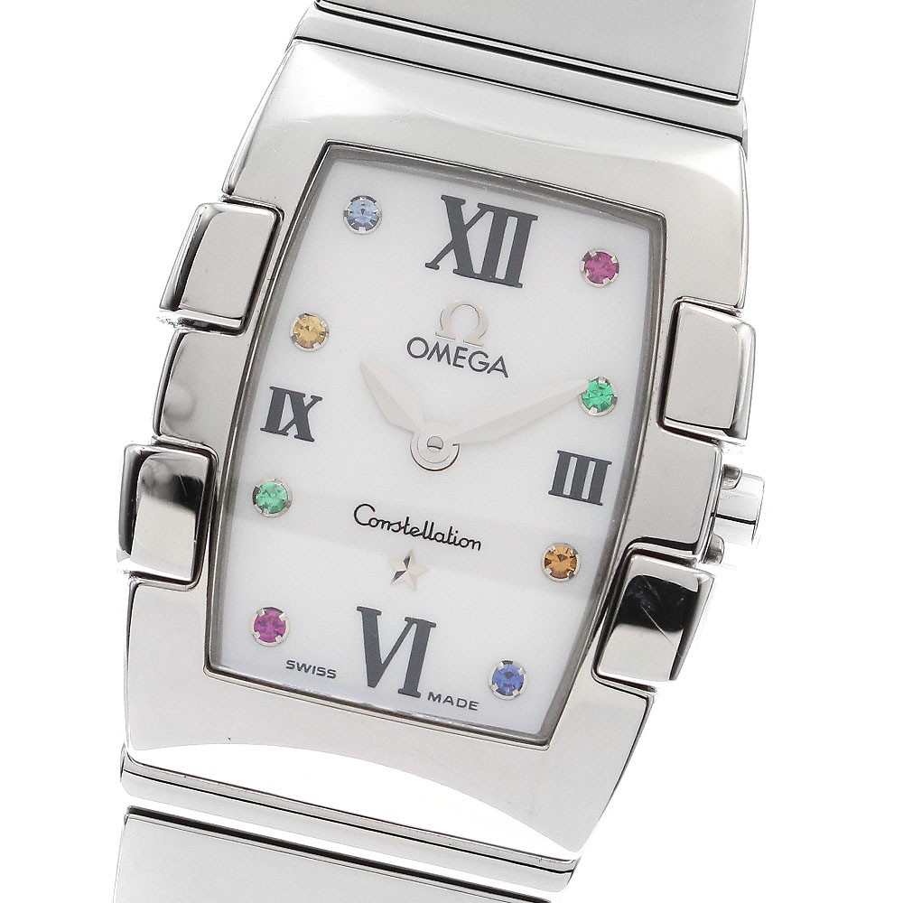 オメガ OMEGA 1584.79 コンステレーション ミニクアドレラ 8Pダイヤ クォーツ レディース _896914【中古】