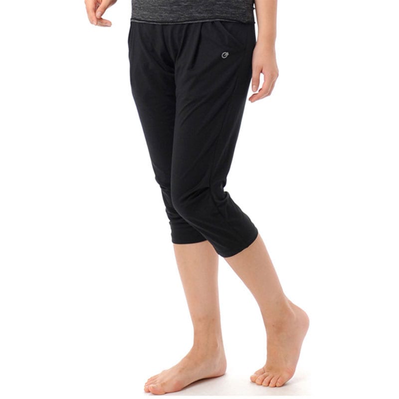 G-FIT(ジーフィット) エアSTRETCH ルーズフィットカプリ フィットネスウェア GF-L979S(G-FIT) ジーフィット ウェルネス その他ウェア２ パンツ (gfl979s-b)