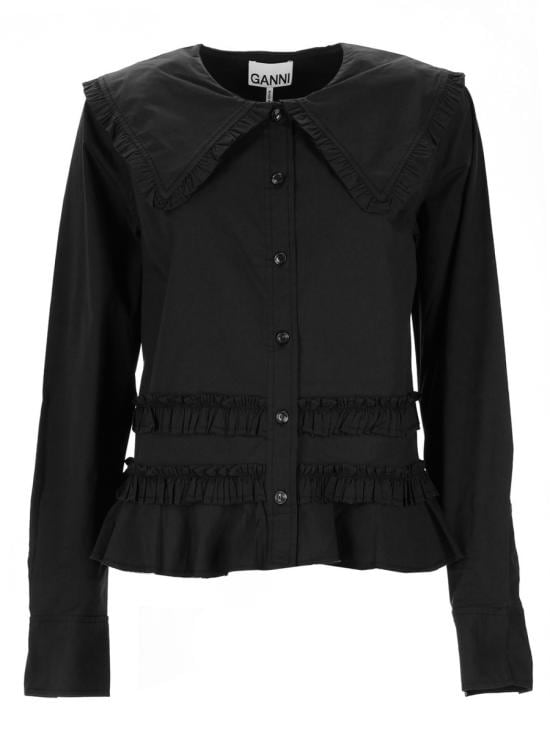 GANNI Women Shirts A1040096 099 BLACK