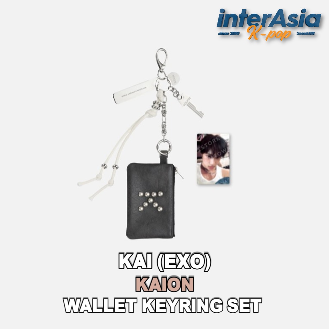 KAI - SOLO CONCERT TOUR 【KAION】 IN SEOUL WALLET KEYRING SET エクソ カイ キムジョンイン OFFICILA MD 公式グッズ