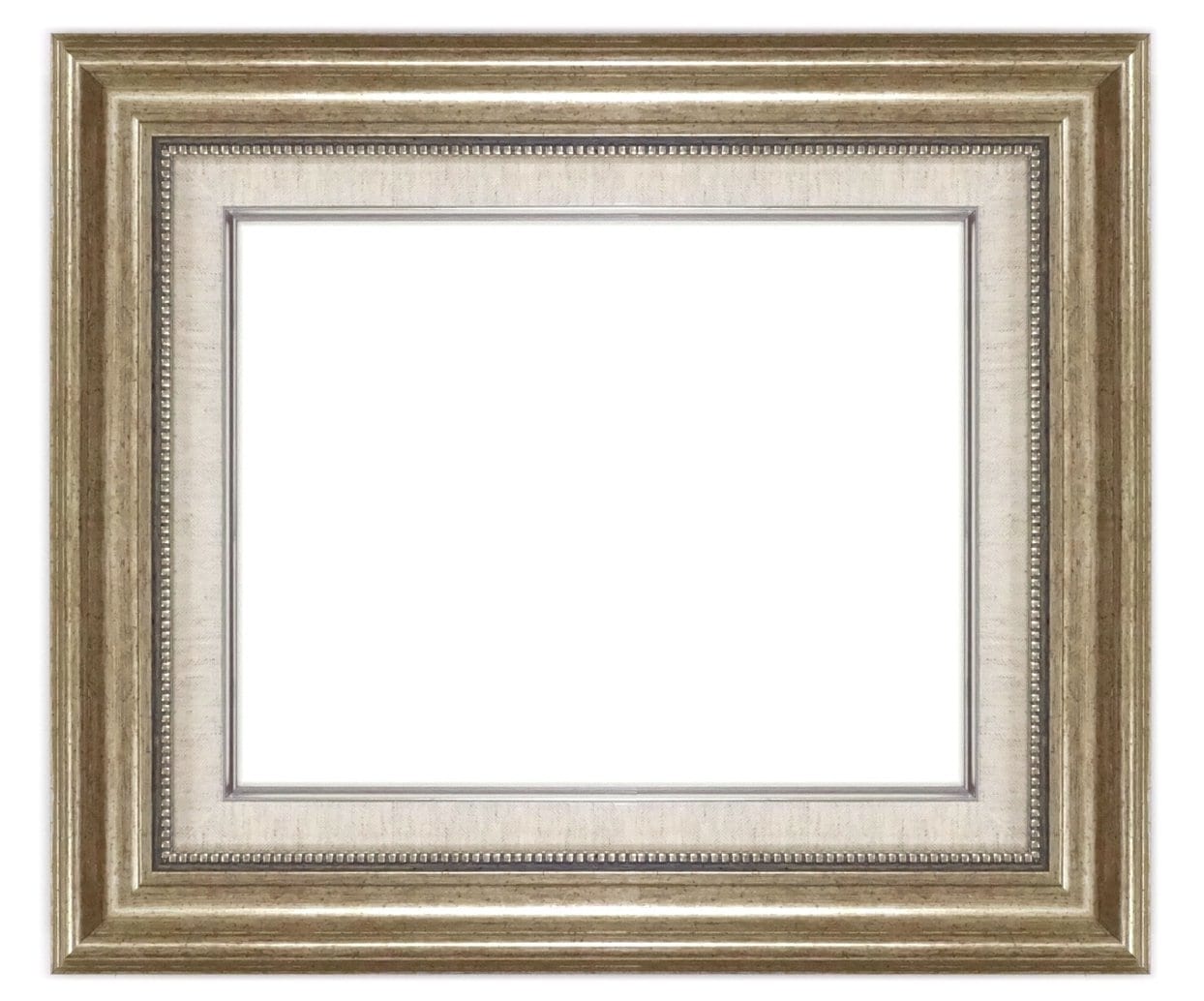 大額 油彩用額縁 8111 アクリル仕様 壁用フック付 (F3 シルバー)