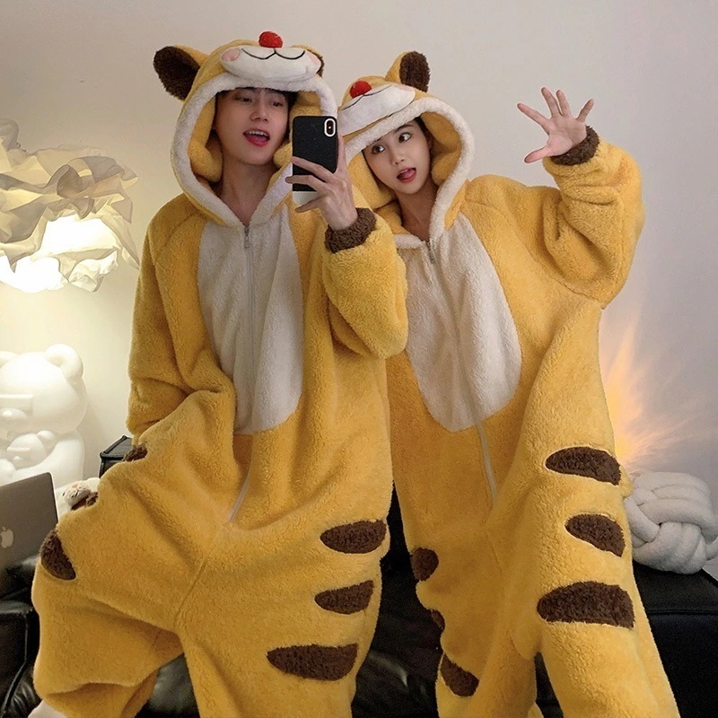 【急速出荷】【最安値挑戦】着ぐるみ秋冬パジャマお揃いルームウェアセットアップレディース修学旅行着ぐるみキャラクターメンズ恋人お揃い可愛い部屋着マタニティペアルックカップ