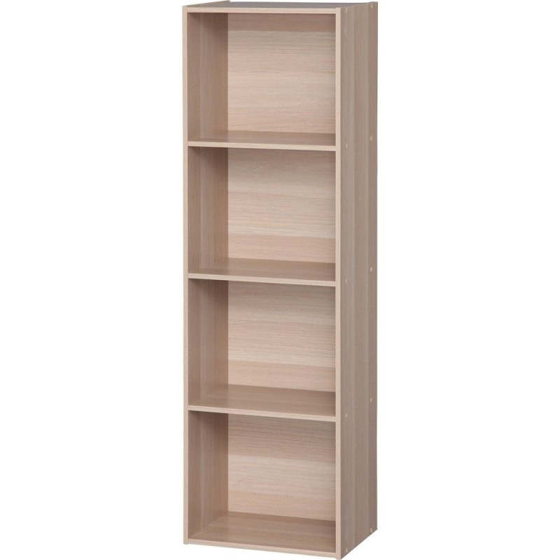 アイリスオーヤマ カラーボックス 4段 A4ファイルが入る 収納ボックス 本棚 幅41.4×奥行29×高さ134.6cm ナチュラル CX-4F