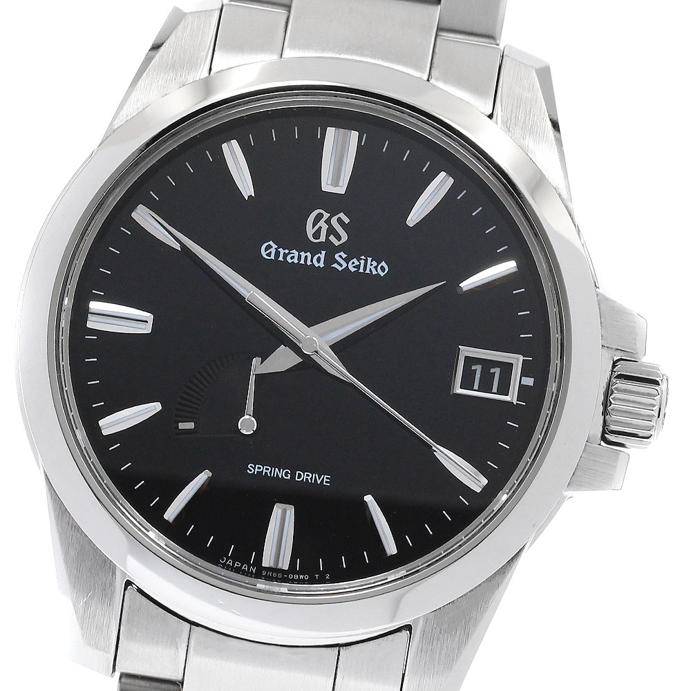 セイコー SEIKO SBGA227/9R65-0AG1 グランドセイコー パワーリザーブ デイト スプリングドライブ メンズ 箱付き_959806【中古】