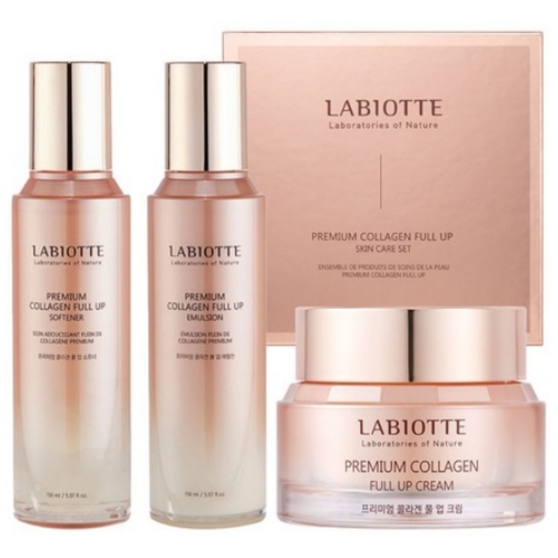 プレミアムコラーゲンプルアップスキンケアセット (ソフナー150ml,エマルジョン150ml,クリーム50ml)