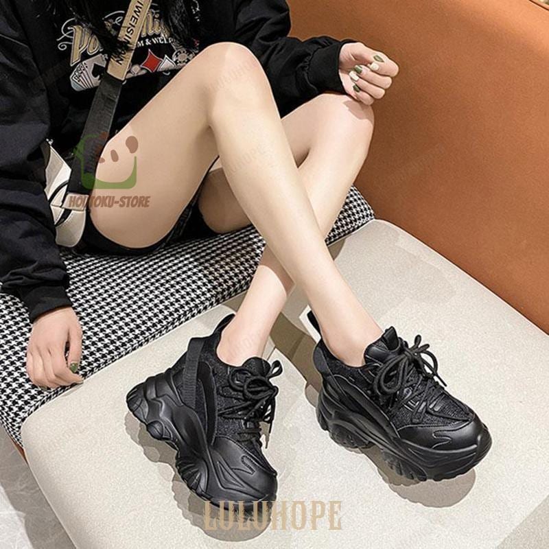 スニーカー レディース 厚底スニーカー 靴 ダッドスニーカー ウォーキングシューズ 白 黒 ヒール 疲れない 通学靴 おしゃれ