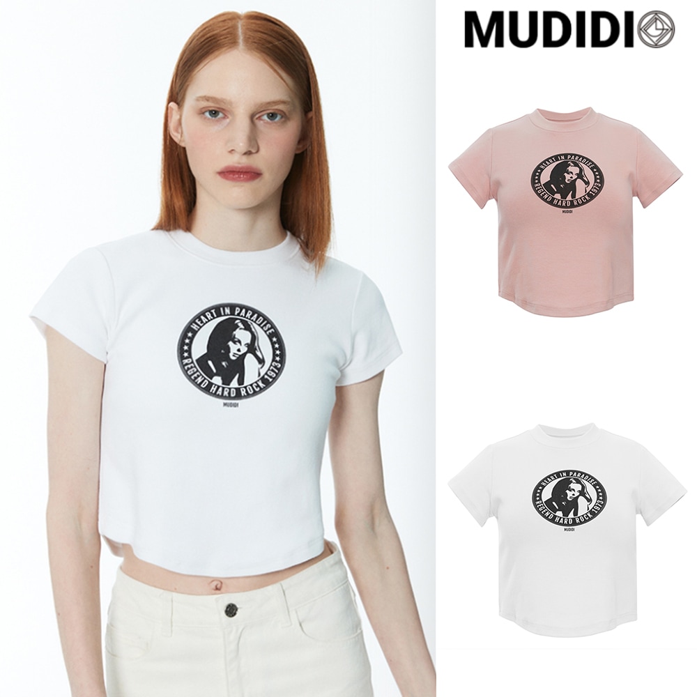 [MUDIDI] Hard rock crop t-shirt 003