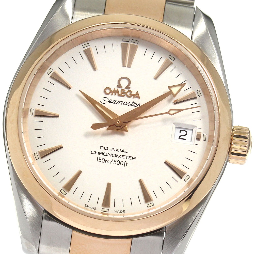 オメガ OMEGA 2304.30 シーマスター アクアテラ コーアクシャル 自動巻き メンズ 美品 _823374【中古】