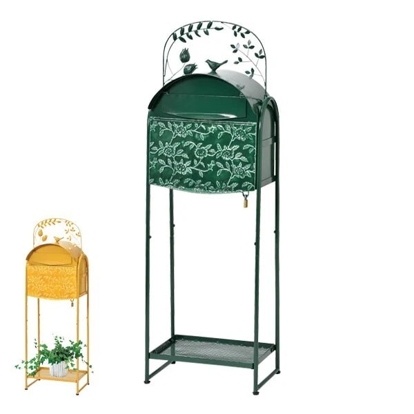 郵便ポスト スタンドポスト ボタニカル