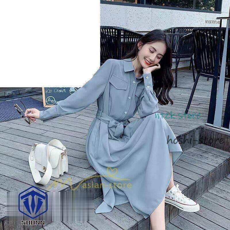 安いワンピース レディース ロングワンピース シフォン ビジネススリム ワンピース 可愛い ワンピ 長袖 秋服 春夏 エレガント フォーマル シャツワンピース 着痩せ 価格が下がりました