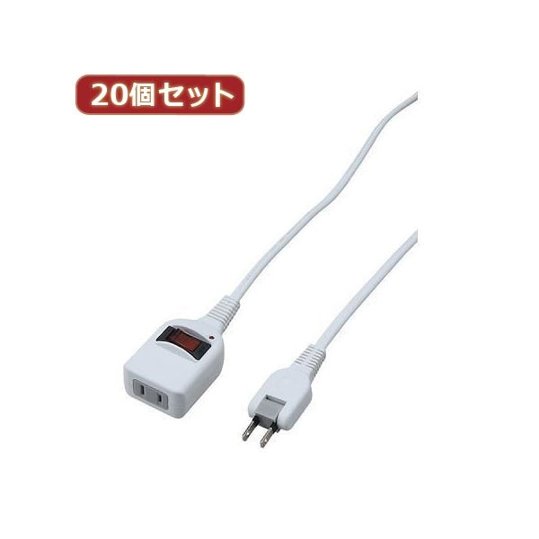 YAZAWA 20個セット ノイズフィルター集中スイッチ付タップ Y02BKNS112WHX20 15,365円