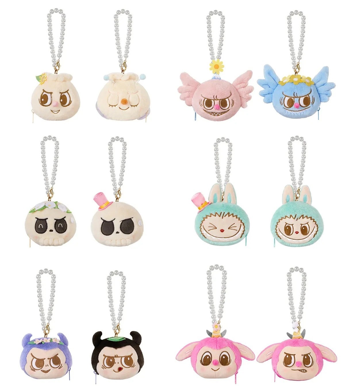 公式正規品POP MART LABUBU THE MONSTERS Party Series-Reversible Plushらふぶぬいぐるみペンダント ガチャポンブラインドボックスサプライズギフト