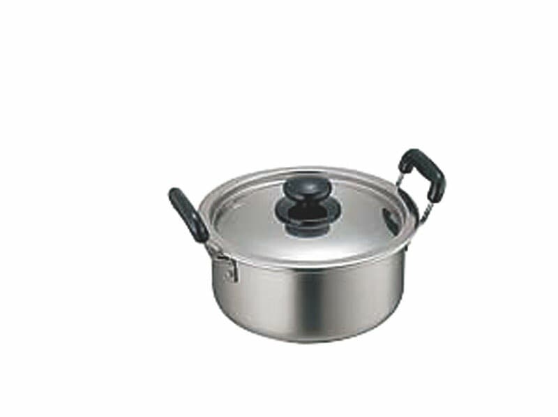 カンダ 18-0モリブデン実用鍋 両手 30cm（9.3L）