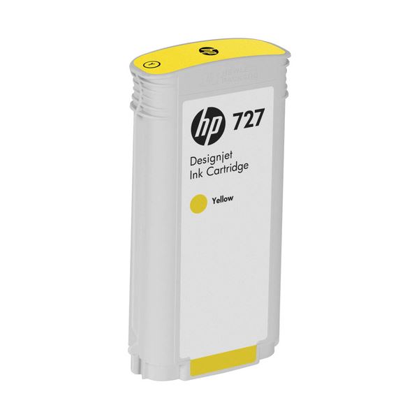 (まとめ) HP727 インクカートリッジ 染料イエロー 130ml B3P21A 1個 (×3セット)