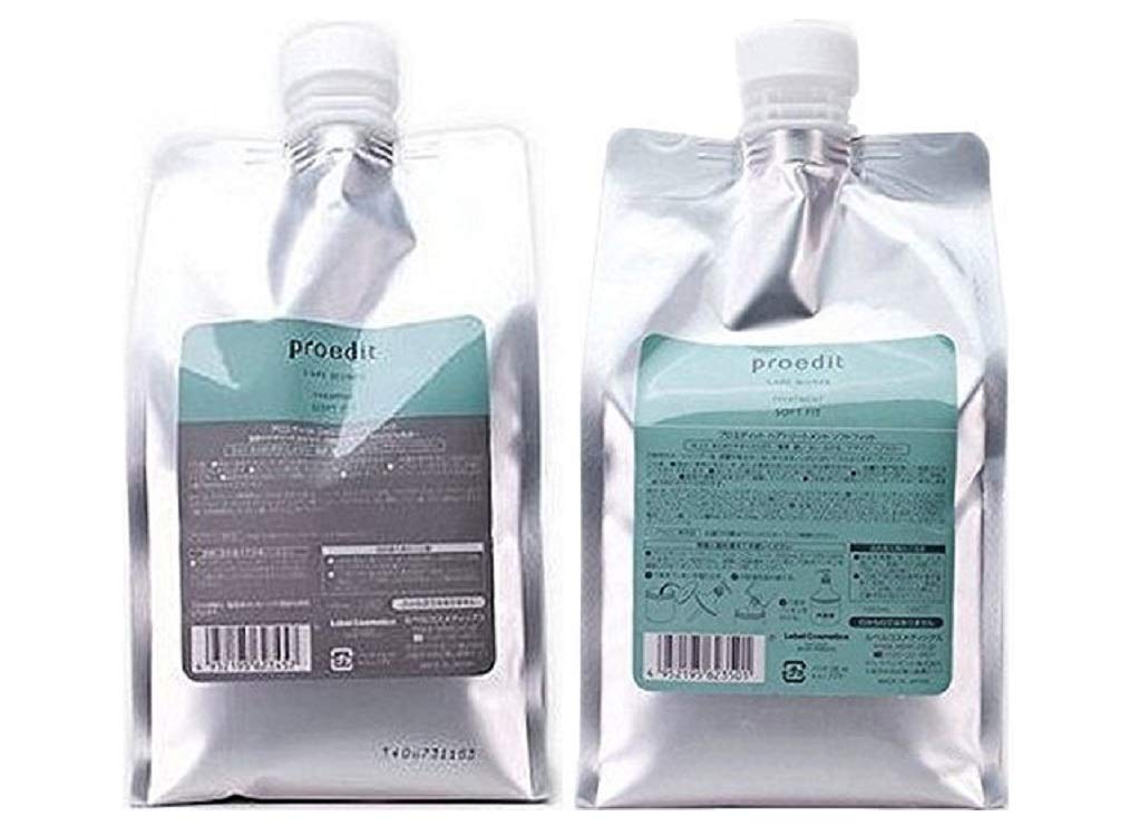 ルベル プロエディット シャンプー ソフトフィット 1000mL 詰め替え ＆ トリートメント 1000mL セット