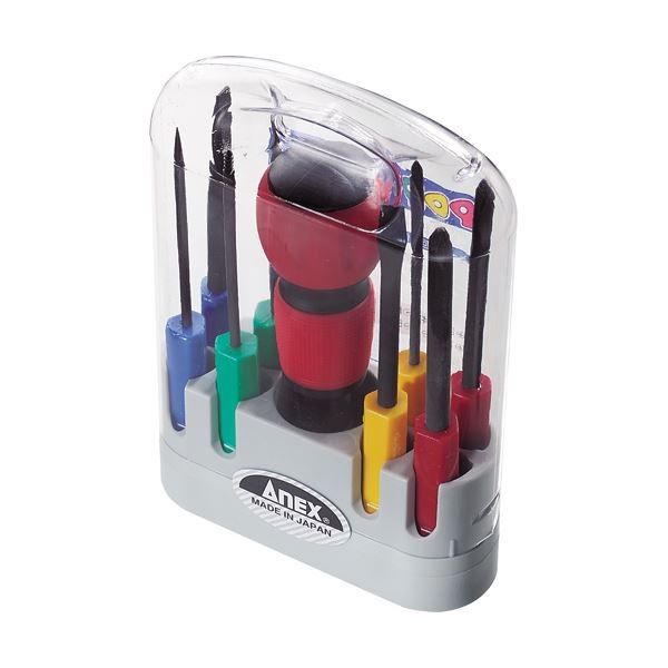 （まとめ）兼古製作所 電工グリップ ドライバーセット 8本組 No6880 1セット [x10]