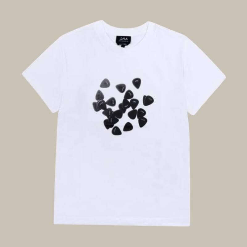 アペッセ COBQX M26483 AAB WHITE MUSIQUE ピークトラム ユニセックス半袖Tシャツ