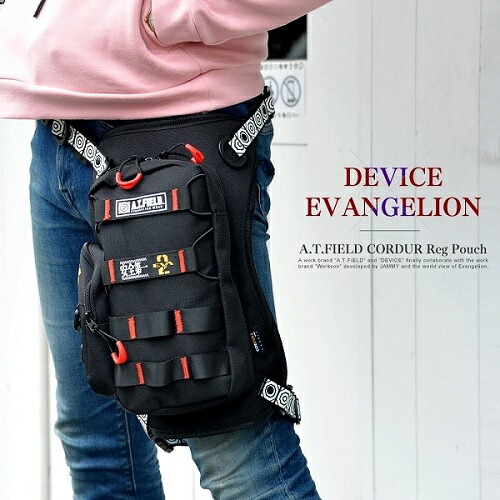 デバイス DEVICEA.T.FIELD 新世紀エヴァンゲリオンコラボ CORDURA レッグポーチ DLN80068